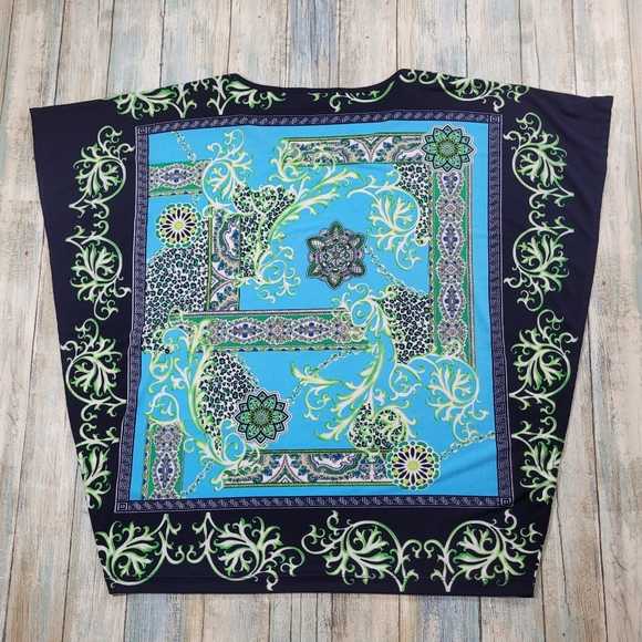 Chico's Colorful Patterned Top. - Picture 2 of 7